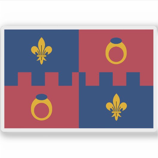 Sticker Drapeau du comté de Montgomery, Maryland (Devant)