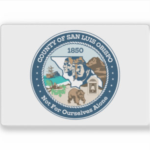 Sticker Drapeau du comté de San Luis Obispo, Californie