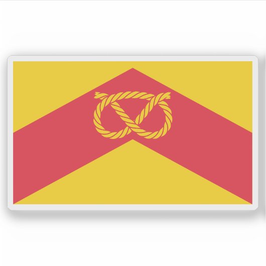 Sticker Drapeau du comté de Staffordshire, Angleterre (Devant)