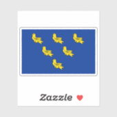 Sticker Drapeau du comté de Sussex, Angleterre (Feuille)