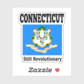 Sticker Drapeau du Connecticut, États-Unis (Feuille)