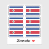 Sticker Drapeau du Costa Rica (Feuille)