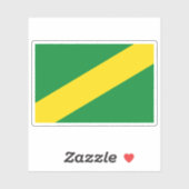 Sticker Drapeau du département de Madre de Dios, Pérou (Feuille)