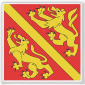 Sticker Drapeau du district de Fraubrunnen, Suisse (Devant)