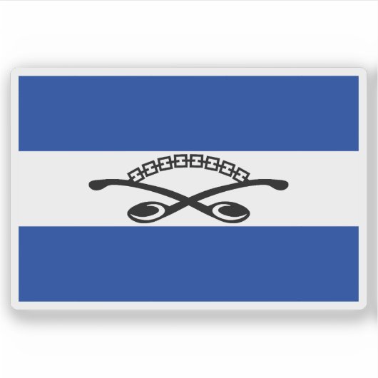 Sticker Drapeau du Gazankulu / peuple Tsonga, Afrique du S (Devant)