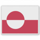 Sticker Drapeau du Groenland (Devant)