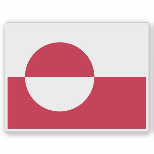 Sticker Drapeau du Groenland (Devant)