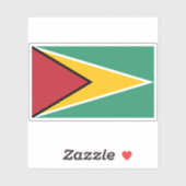 Sticker Drapeau du Guyana (Feuille)