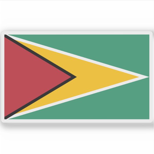 Sticker Drapeau du Guyana (Devant)