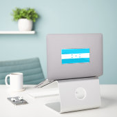Sticker Drapeau du Honduras (Ordinateur portable sur le bureau)