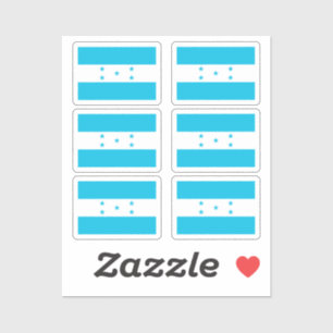 Sticker Drapeau du Honduras Collection pack de 6