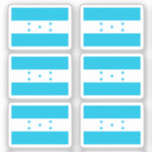 Sticker Drapeau du Honduras Collection pack de 6 (Recto)