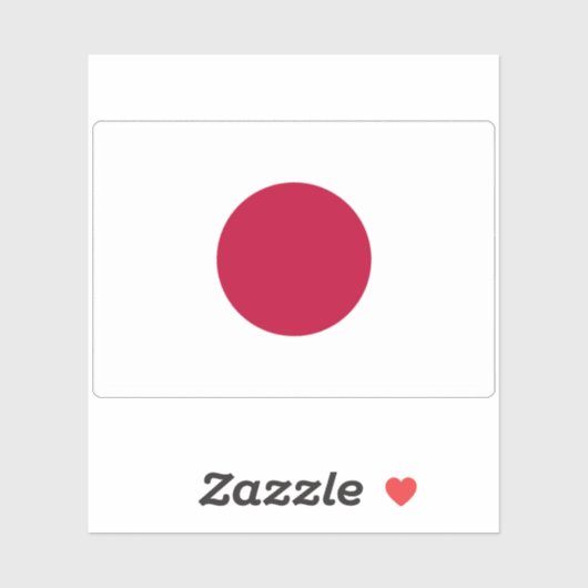 Sticker Drapeau du Japon (Feuille)