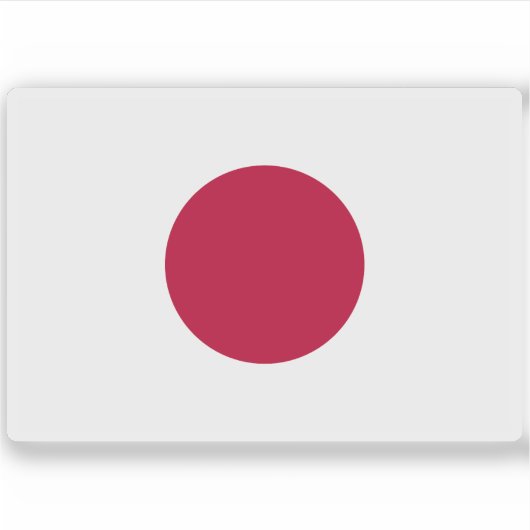 Sticker Drapeau du Japon (Devant)