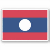 Sticker Drapeau du Laos (Devant)
