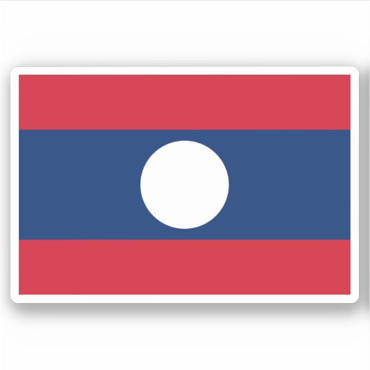 Sticker Drapeau du Laos (Devant)