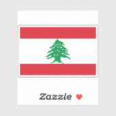 Sticker Drapeau du Liban (Feuille)