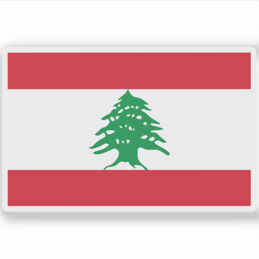 Sticker Drapeau du Liban (Devant)