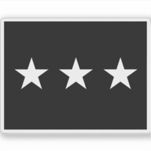 Sticker Drapeau du lieutenant général de brigade de la For