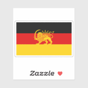 Sticker Drapeau du Lion et du Soleil de l'Héritage Germano