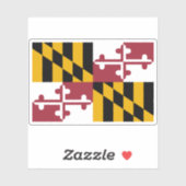 Sticker Drapeau du Maryland (Feuille)