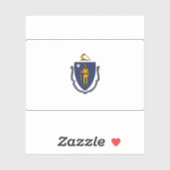 Sticker Drapeau du Massachusetts (Feuille)