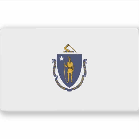 Sticker Drapeau du Massachusetts (Devant)