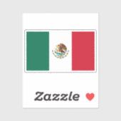 Sticker Drapeau du Mexique découpé sur mesure (Feuille)