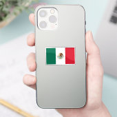 Sticker Drapeau du Mexique découpé sur mesure (Téléphone)