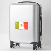 Sticker Drapeau du Mexique Style Grunge (Sur valise)