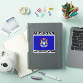 Sticker Drapeau du Michigan, État du Wolverine (Couverture iPad)