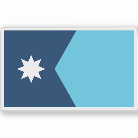 Sticker Drapeau du Minnesota (Devant)