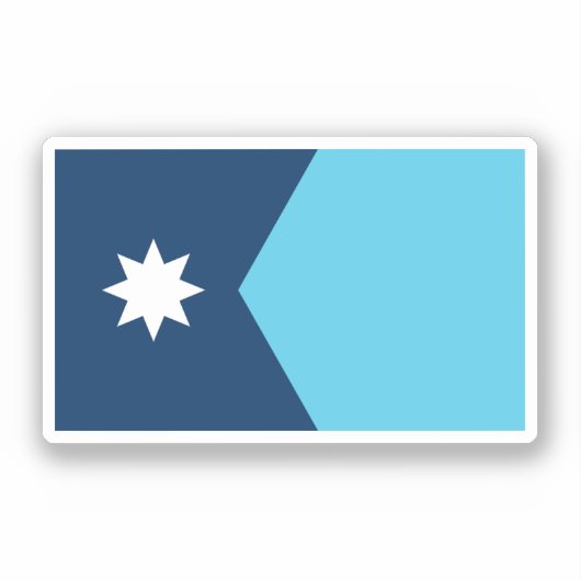 Sticker Drapeau du Minnesota (Recto)