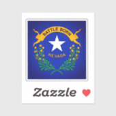 Sticker Drapeau du Nevada (détail) (Feuille)