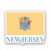 Sticker Drapeau du New Jersey (Recto)