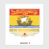 Sticker Drapeau du Nouveau-Brunswick (Feuille)