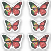 Sticker Drapeau du papillon portugais (Recto)