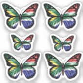 Sticker Drapeau du papillon sud-africain (Recto)