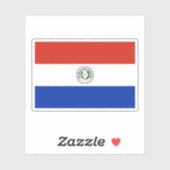 Sticker Drapeau du Paraguay (Feuille)