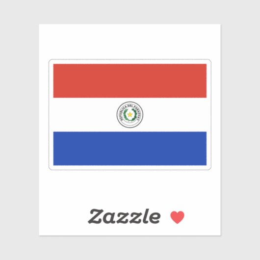 Sticker Drapeau du Paraguay (Feuille)