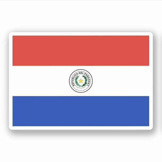 Sticker Drapeau du Paraguay (Devant)