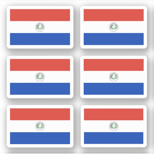 Sticker Drapeau du Paraguayan (Devant)