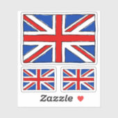Sticker Drapeau du pavillon du Royaume-Uni (Feuille)