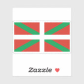 Sticker Drapeau du Pays basque (Feuille)