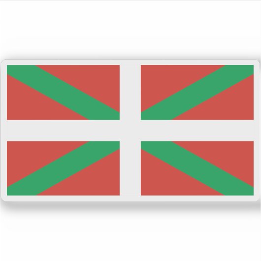 Sticker Drapeau du Pays basque (Devant)