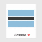 Sticker Drapeau du peuple Batswana, République d'Afrique d (Feuille)