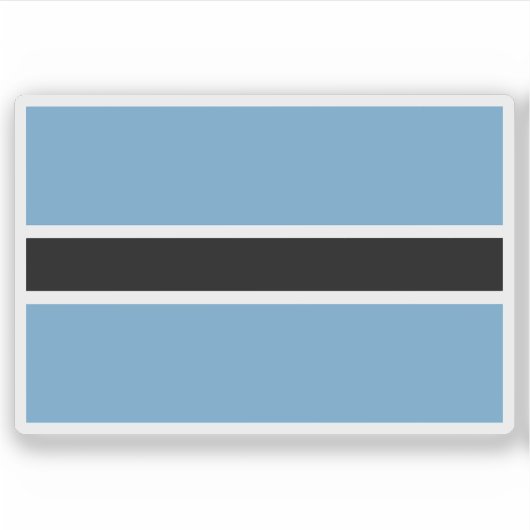 Sticker Drapeau du peuple Batswana, République d'Afrique d (Devant)