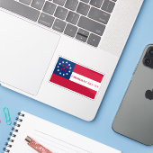 Sticker Drapeau du peuple Cherokee Braves, USA (Ordinateur portable avec iPhone)