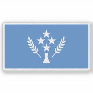 Sticker Drapeau du peuple coréen, Micronésie, Océanie