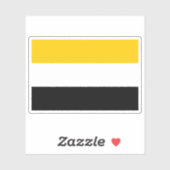 Sticker Drapeau du peuple Garifuna, Amérique centrale (Feuille)